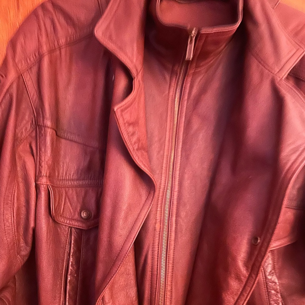 Men’s heavy leather jacket - Picture 6 of 6